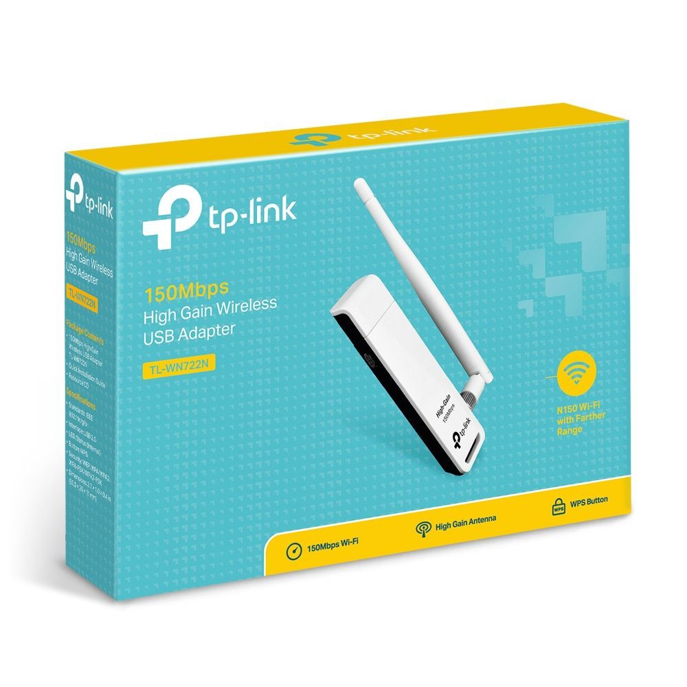 TP-Link Wireless Lite N High-Gain Adattatore USB [TL-WN722N]