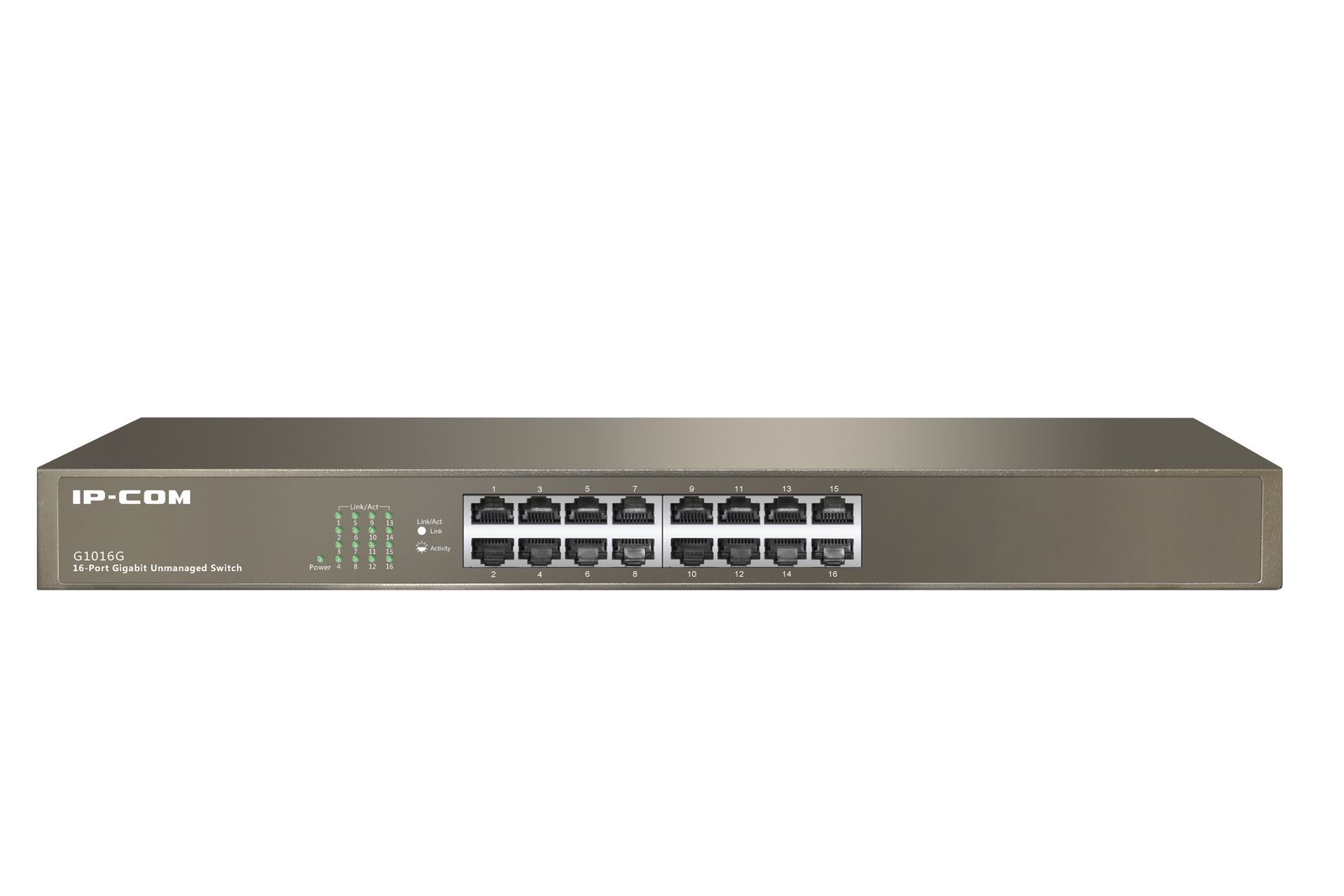 IP-COM Networks G1016G switch di rete Non gestito L2 Gigabit Ethernet (10/100/1000) 1U Bronzo [G1016G]