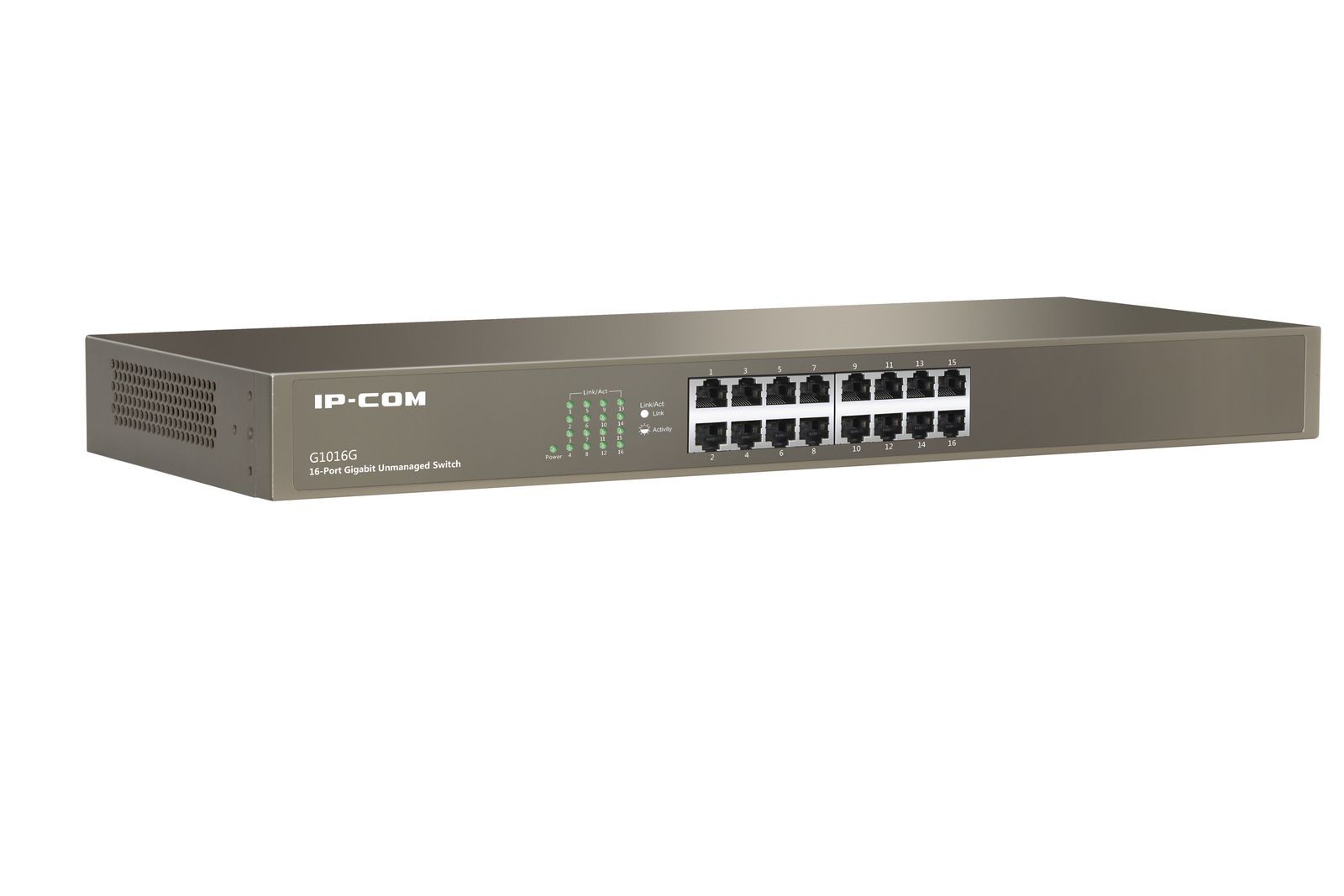 IP-COM Networks G1016G switch di rete Non gestito L2 Gigabit Ethernet (10/100/1000) 1U Bronzo [G1016G]