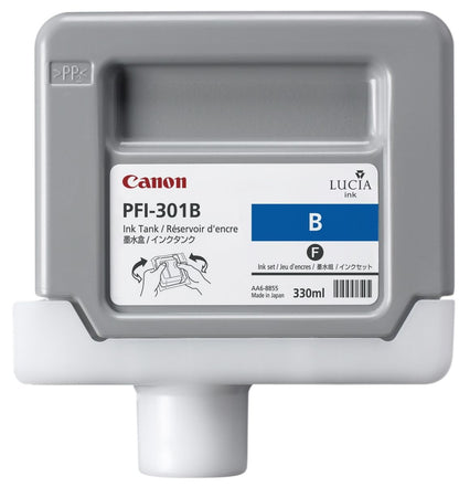 Canon PFI-301GY Pigment Blue Ink Cartridge cartuccia d'inchiostro 1 pz Originale Blu [1494B001]