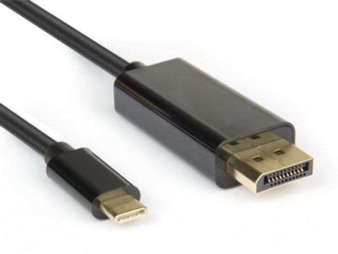 Hamlet XVAUC-DP4K20 cavo e adattatore video 2 m USB tipo-C DisplayPort Nero [XVAUC-DP4K20]