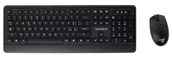 YASHI MY537 tastiera RF Wireless QWERTY Inglese britannico Nero [MY537]