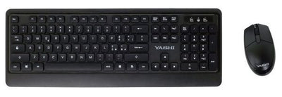 YASHI MY537 tastiera RF Wireless QWERTY Inglese britannico Nero [MY537]