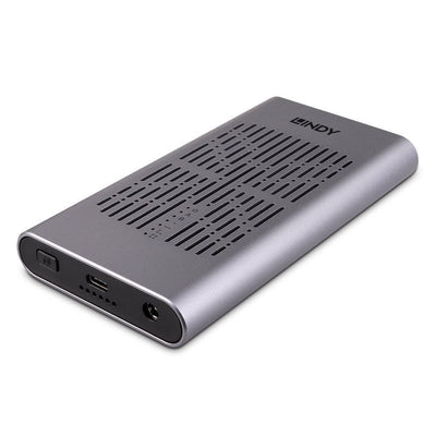 Lindy 43382 contenitore di unità di archiviazione Box esterno SSD Argento M.2 [LINDY43382]
