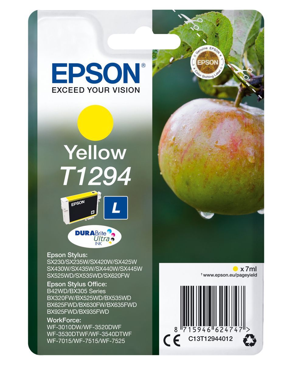 Epson Apple Inchiostro giallo singolo DURABrite Ultra Mela T1294 [C13T12944012]