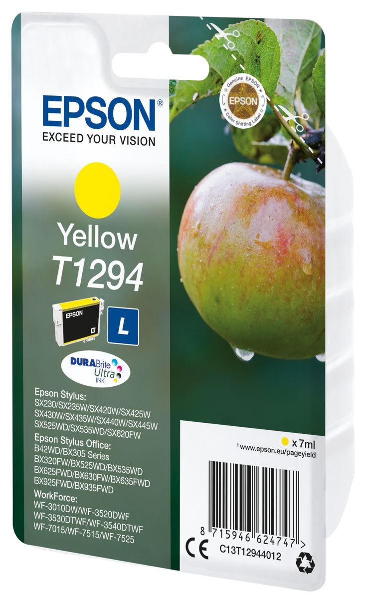Epson Apple Inchiostro giallo singolo DURABrite Ultra Mela T1294 [C13T12944012]