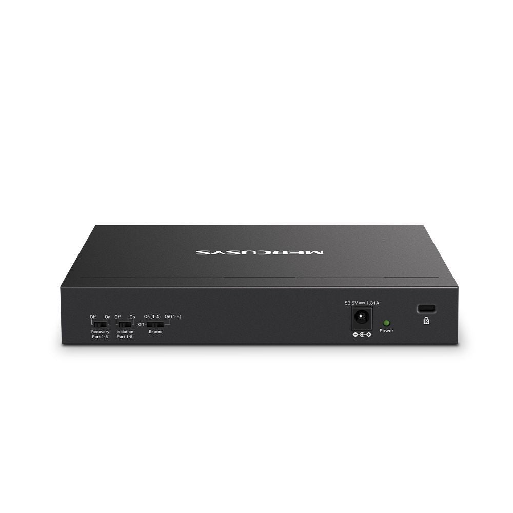 Mercusys MS110P switch di rete Gestito Fast Ethernet (10/100) Supporto Power over Ethernet (PoE) Nero [MS110P]