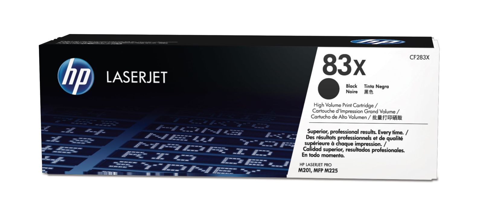 HP Cartuccia toner originale inchiostro nero ad alta capacità LaserJet 83X [CF283X]