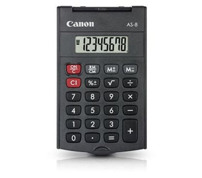 Canon AS-8 calcolatrice Tasca Calcolatrice con display Grigio [4598B001]