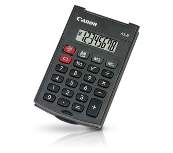 Canon AS-8 calcolatrice Tasca Calcolatrice con display Grigio [4598B001]