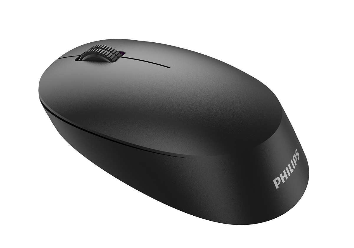 Philips SPK7407B/00 mouse Ufficio Ambidestro RF senza fili + Bluetooth Ottico 1600 DPI [SPK7407B/00]