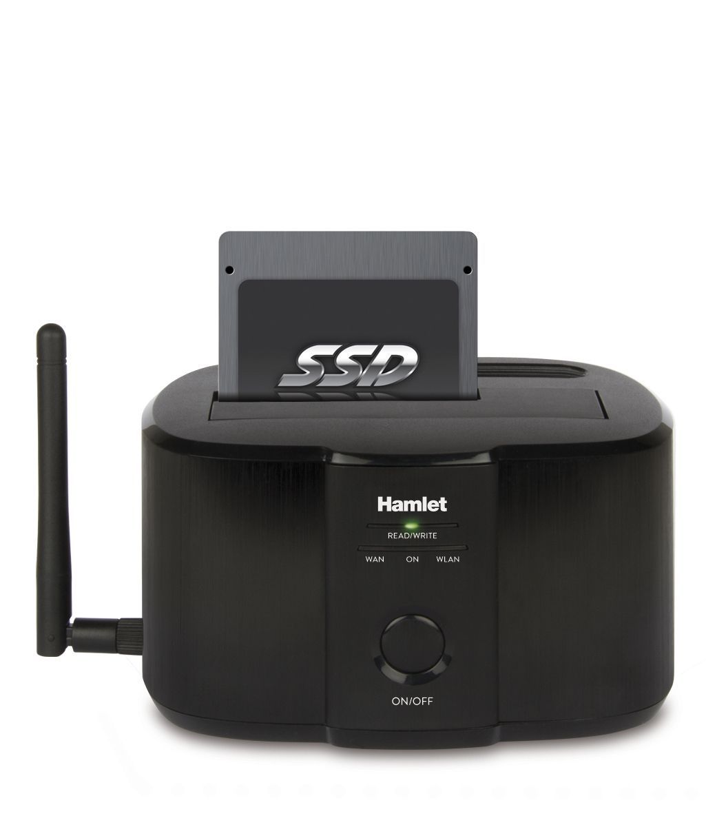 Hamlet Wi-Fi Docking Station per hard disk sata da 2,5'' o 3,5'' [HXDDWIFI]