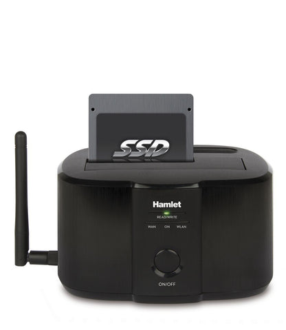 Hamlet Wi-Fi Docking Station per hard disk sata da 2,5'' o 3,5'' [HXDDWIFI]