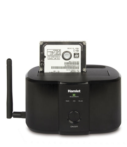 Hamlet Wi-Fi Docking Station per hard disk sata da 2,5'' o 3,5'' [HXDDWIFI]