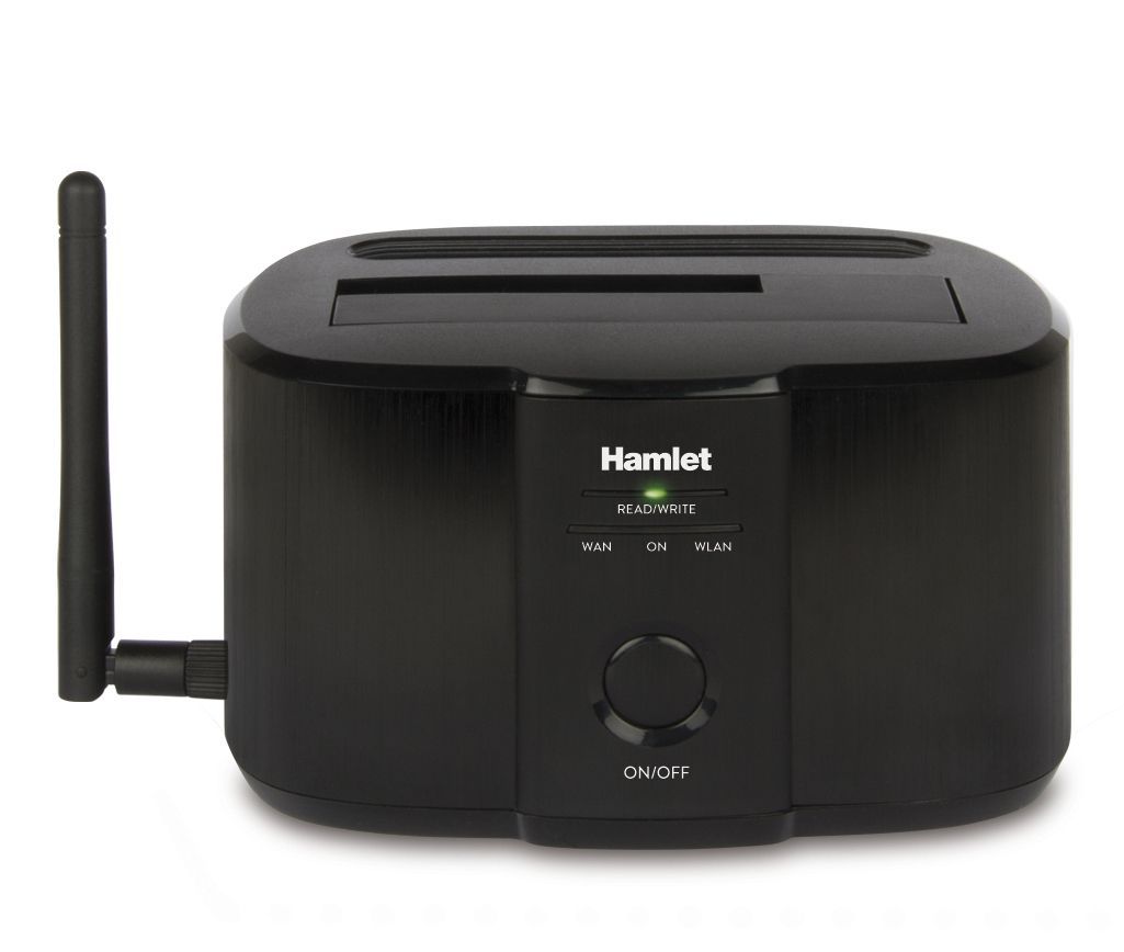 Hamlet Wi-Fi Docking Station per hard disk sata da 2,5'' o 3,5'' [HXDDWIFI]