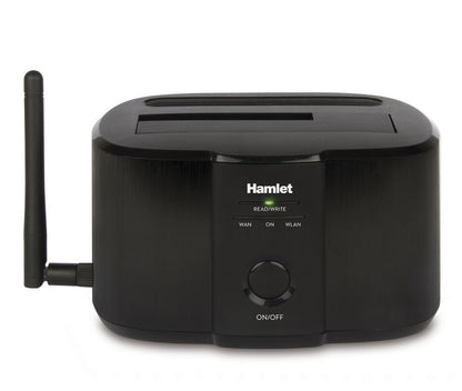 Hamlet Wi-Fi Docking Station per hard disk sata da 2,5'' o 3,5'' [HXDDWIFI]