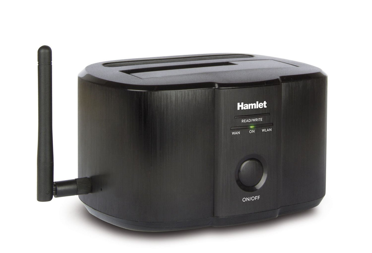 Hamlet Wi-Fi Docking Station per hard disk sata da 2,5'' o 3,5'' [HXDDWIFI]
