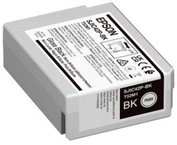 Epson SJIC42P-BK Ink cartridge for ColorWorks C4000e BK (Black) [C13T52M140]