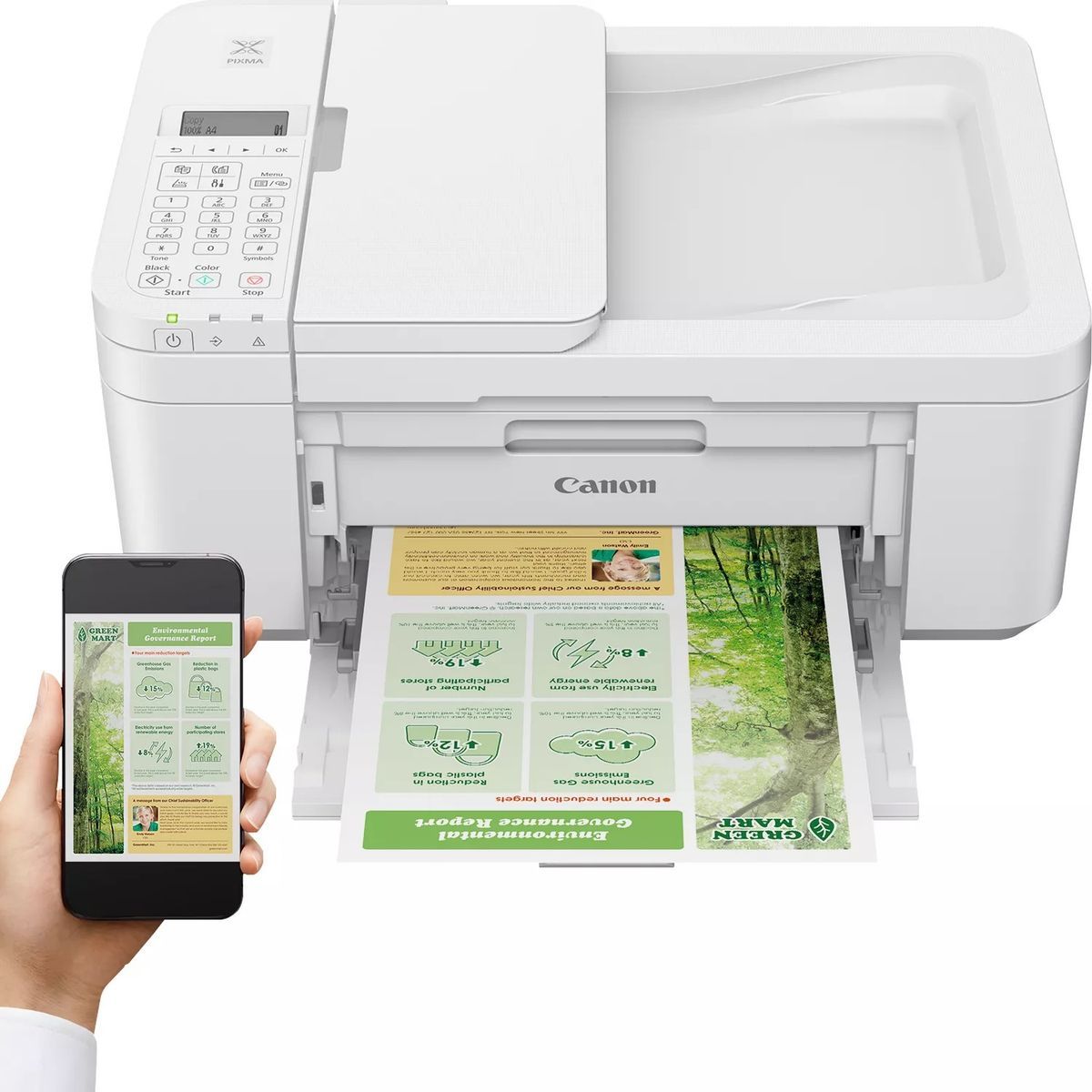 Canon PIXMA TR4751i Ad inchiostro A4 4800 x 1200 DPI 8,8 ppm Wi-Fi [5074C026]