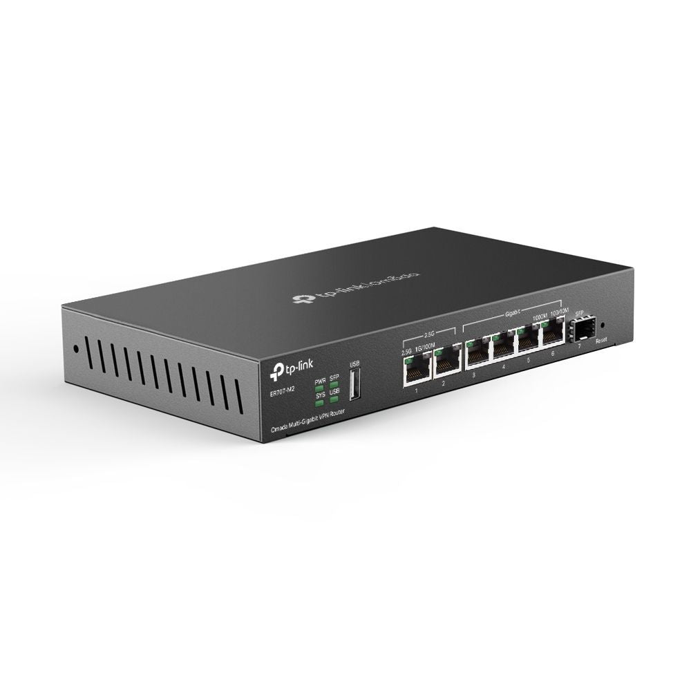 TP-Link Omada ER707-M2 router cablato 2.5 Gigabit Ethernet, Fast Ethernet, Gigabit Ethernet Nero [ER707-M2]