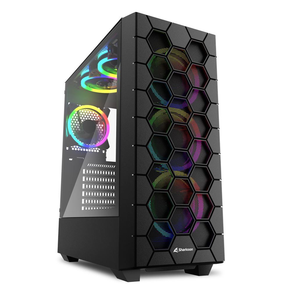 Sharkoon RGB HEX computer case Midi Tower Nero [RGBHEX]