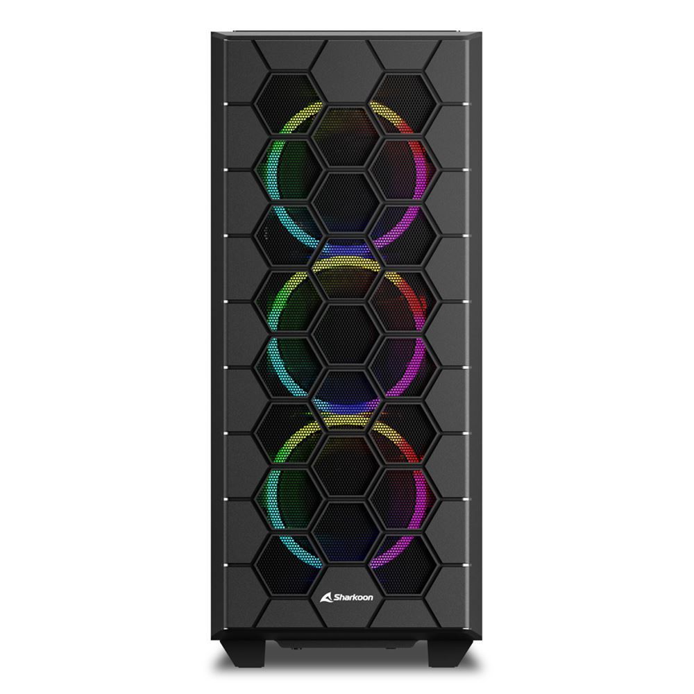 Sharkoon RGB HEX computer case Midi Tower Nero [RGBHEX]