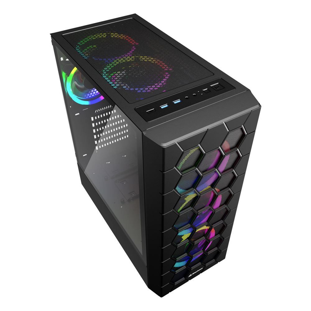 Sharkoon RGB HEX computer case Midi Tower Nero [RGBHEX]