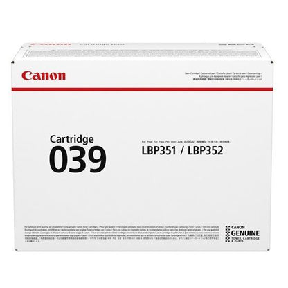 Canon 039 cartuccia toner 1 pz Originale Nero [0287C001]