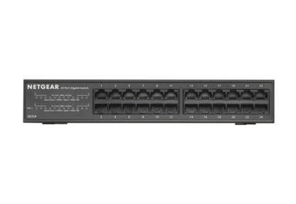 NETGEAR GS324 Non gestito Gigabit Ethernet (10/100/1000) Nero [GS324-200EUS]