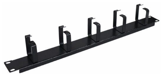 Pannello guidacavi 19''Nero con 5 anelli h.70 1U [309295]