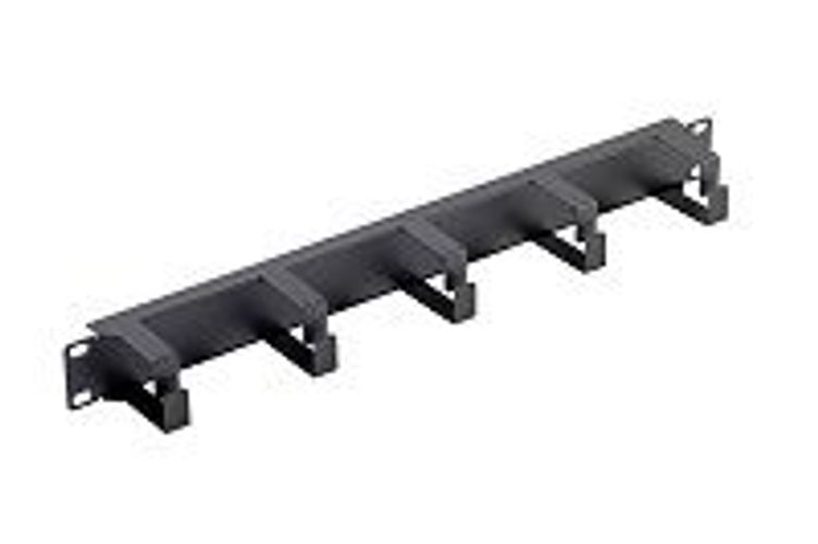 Pannello guidacavi 19''Nero con 5 anelli h.70 1U [309295]