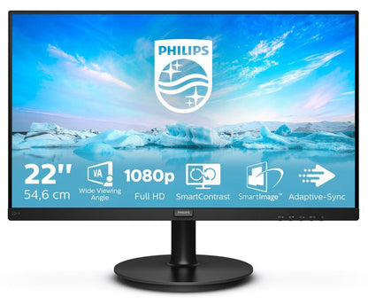 Philips V Line 221V8/00 Monitor PC 54,6 cm (21.5") 1920 x 1080 Pixel Full HD LED Nero [221V8/00]