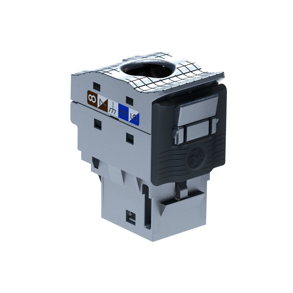 24 PRESE CAT 6A STP LCS KEYSTONE TOOLLESS RJ45 ACCIAIO [LG-632905]