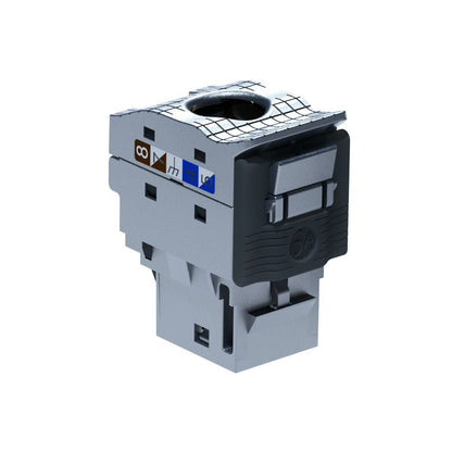 24 PRESE CAT 6A STP LCS KEYSTONE TOOLLESS RJ45 ACCIAIO [LG-632905]