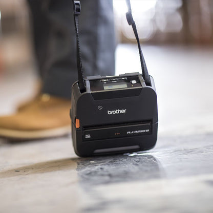 Brother RJ-4250WB stampante per etichette (CD) 203 x 203 DPI 127 mm/s Con cavo e senza cavo Wi-Fi Bluetooth [RJ4250WBZ1]