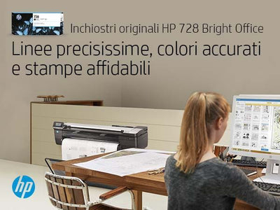 HP Cartuccia inchiostro magenta DesignJet 728, 130 ml [F9J66A]