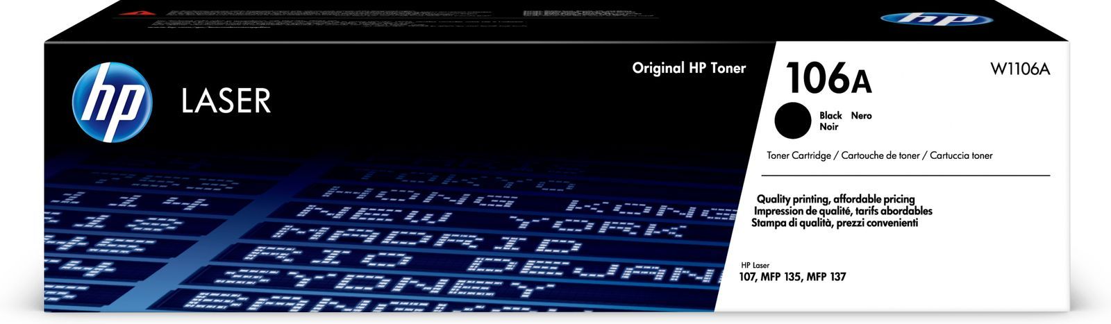 HP Cartuccia toner nero originale LaserJet 106A [W1106A]
