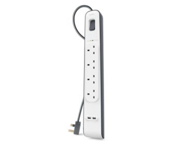Belkin BSV401VF2M protezione da sovraccarico Bianco 4 presa(e) AC 2 m [BSV401VF2M]