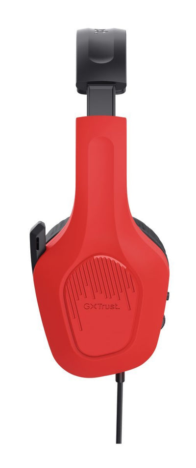 Trust GXT 416S Zirox Auricolare Cablato A Padiglione Gaming Nero, Ciano, Rosso [25423]