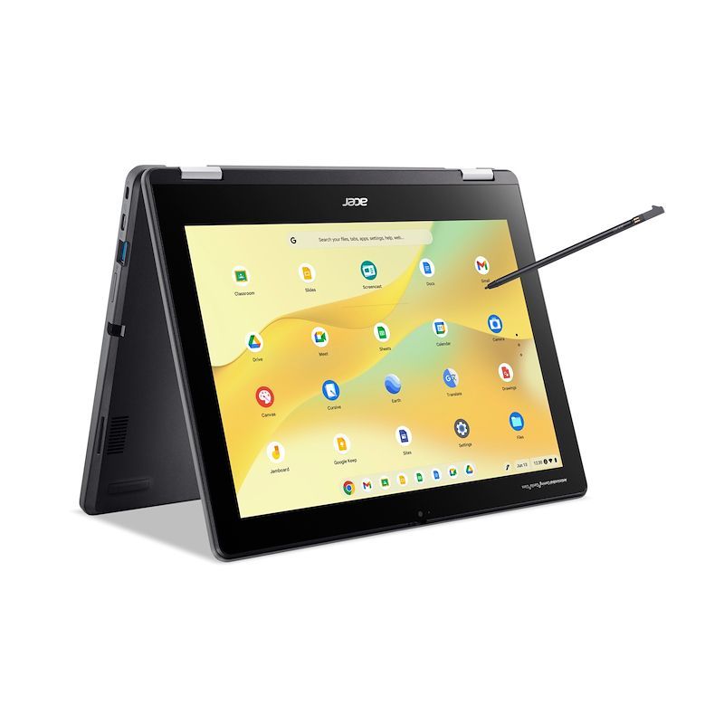 Acer Chromebook R856TNTCO-C8LP Intel N N100 30,5 cm (12") Touch screen HD+ 8 GB LPDDR5-SDRAM 64 GB eMMC Wi-Fi 6E (802.11ax) ChromeOS Nero [NX.KE5ET.002]