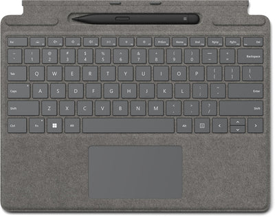 Microsoft 8X8-00173 tastiera per dispositivo mobile Microsoft Cover port Platino [8X8-00173]