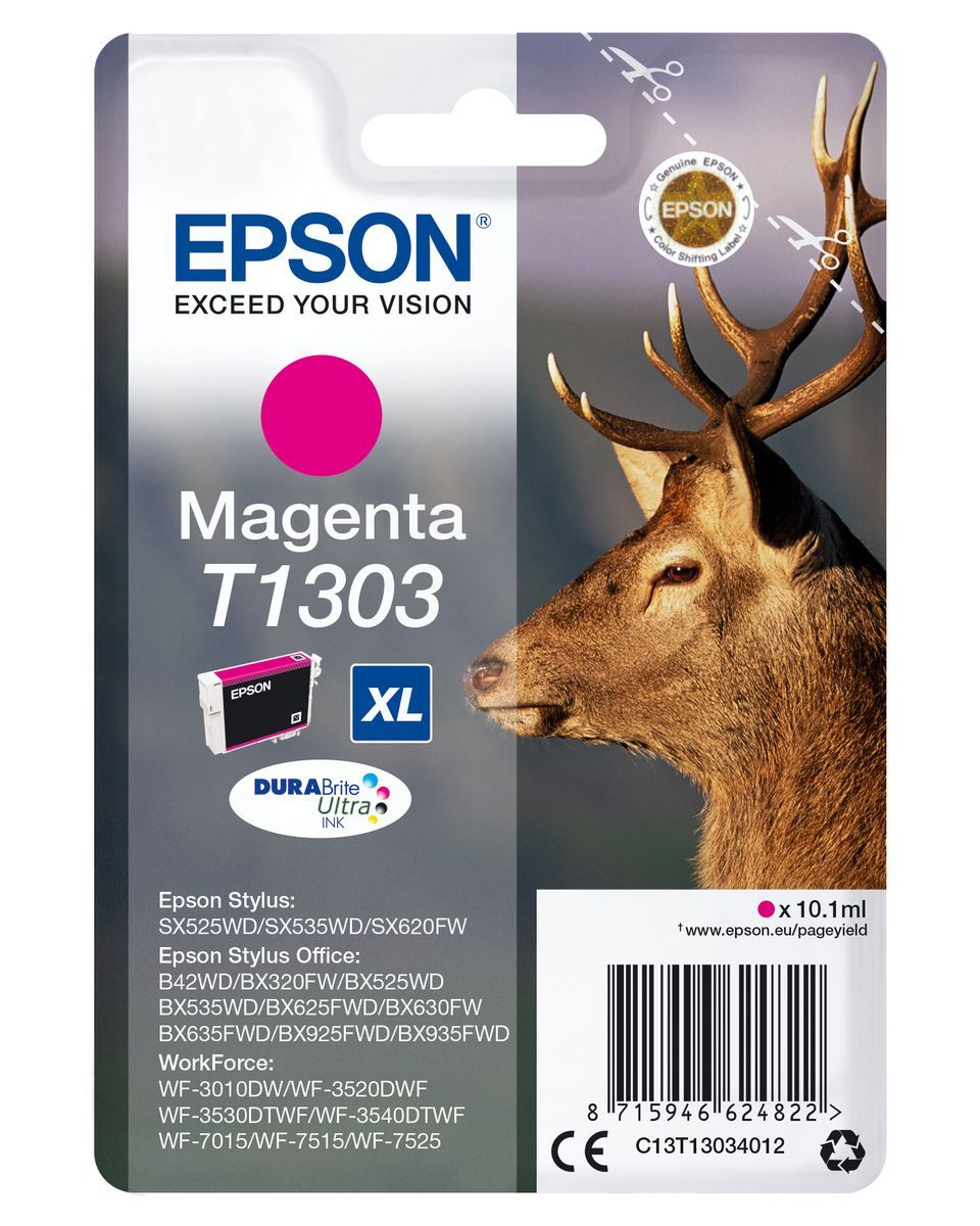 Epson Stag Cartuccia Magenta [C13T13034012]