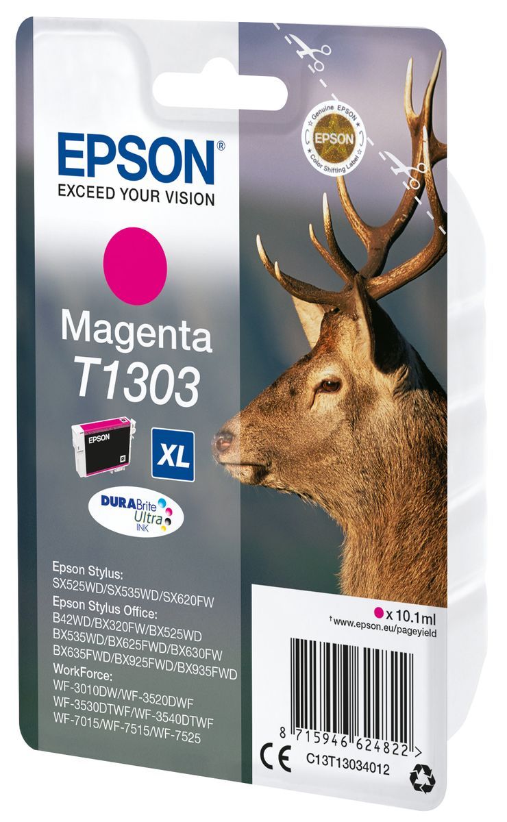Epson Stag Cartuccia Magenta [C13T13034012]