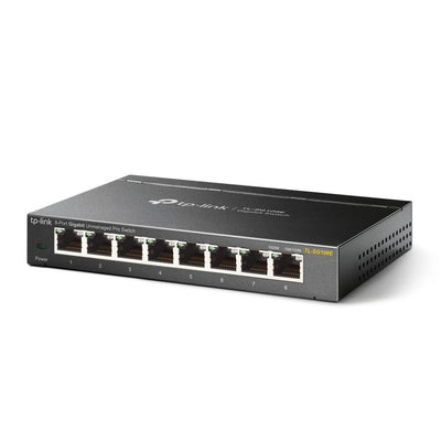 TP-Link TL-SG108E switch di rete Gestito L2 Gigabit Ethernet (10/100/1000) Nero [TL-SG108E]