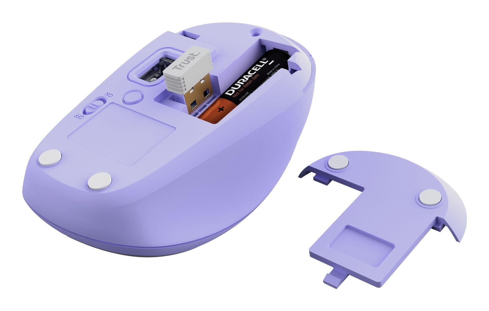 Trust Yvi+ mouse Universale Ambidestro RF senza fili + Bluetooth Ottico 1600 DPI [25583]