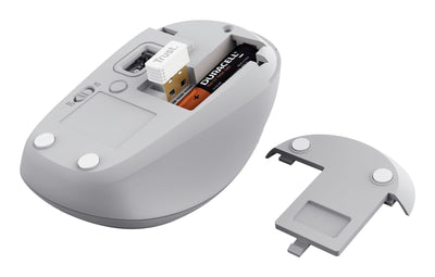 Trust Yvi+ mouse Universale Ambidestro RF senza fili + Bluetooth Ottico 1600 DPI [25454]