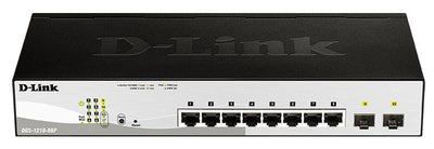 D-Link DGS-1210-08P Gestito L2 Gigabit Ethernet (10/100/1000) Supporto Power over Ethernet (PoE) Nero [DGS-1210-08P/E]