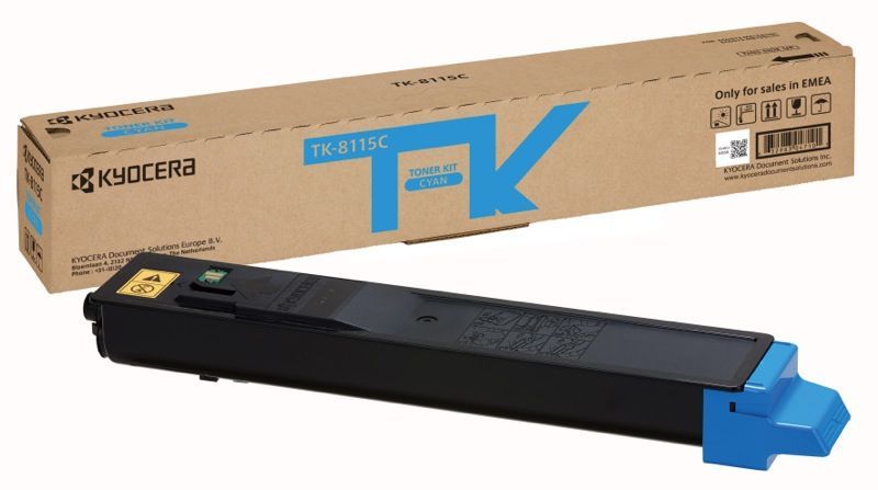 KYOCERA TK-8115C cartuccia toner 1 pz Originale Ciano [1T02P3CNL0]