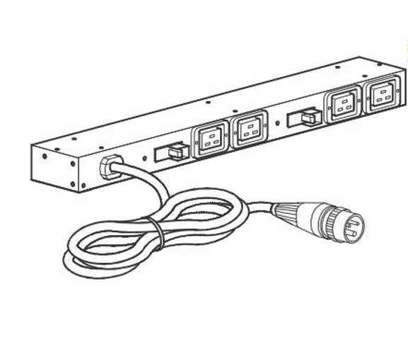 APC AP6032A unità di distribuzione dell'energia (PDU) 4 presa(e) AC 0U/1U Nero [AP6032A]