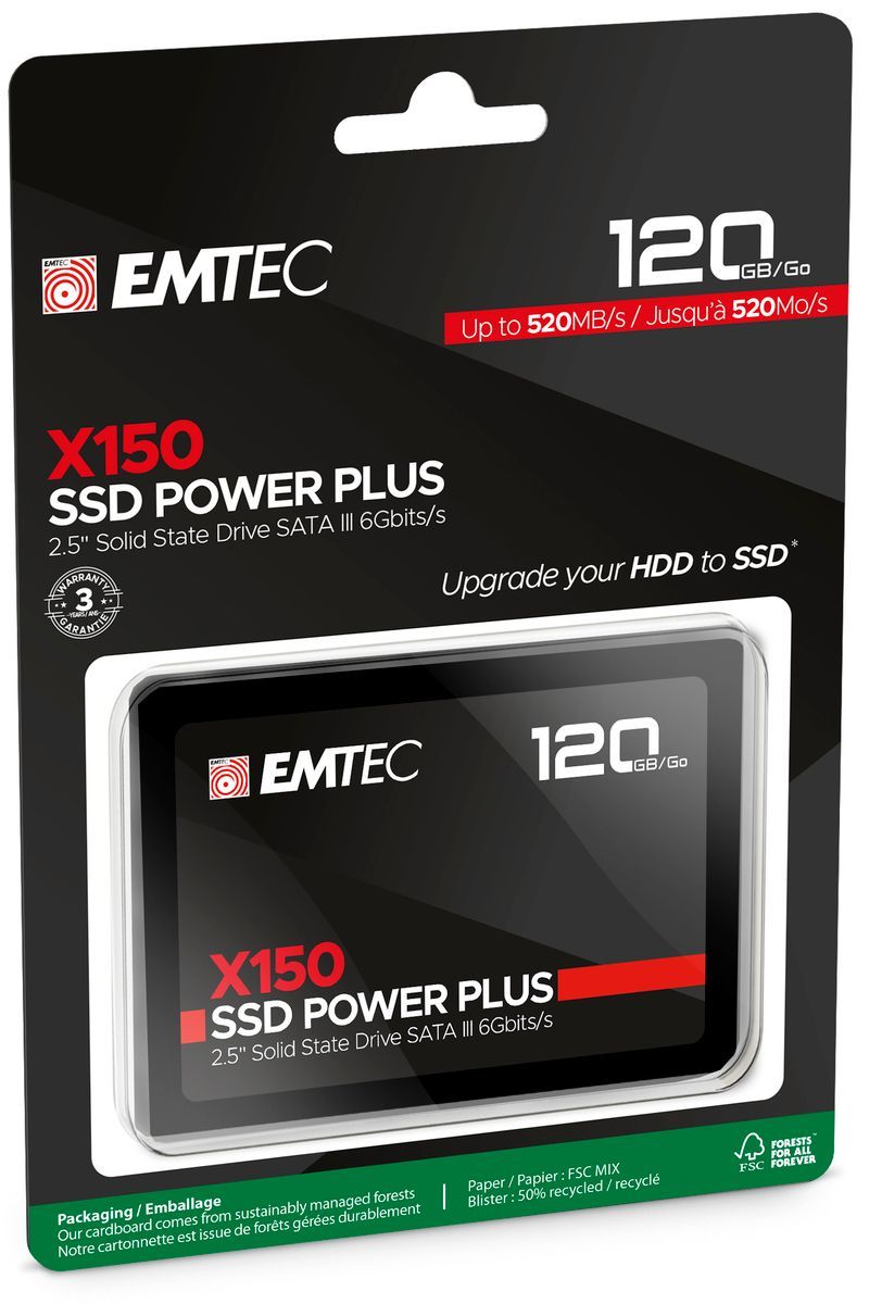 Emtec X150 Power Plus 120 GB 2.5" Serial ATA III [ECSSD120GX150]